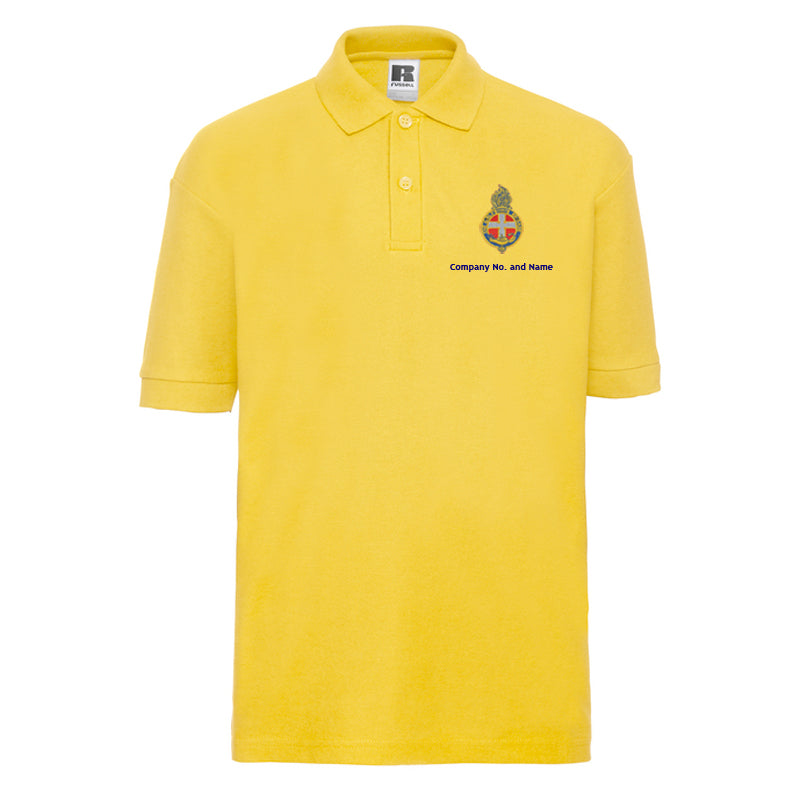Girl's Coloured Polo With GB Crest