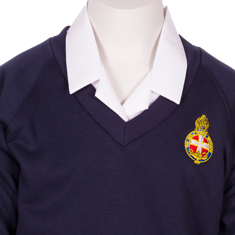 Sweatshirt Navy V Neck