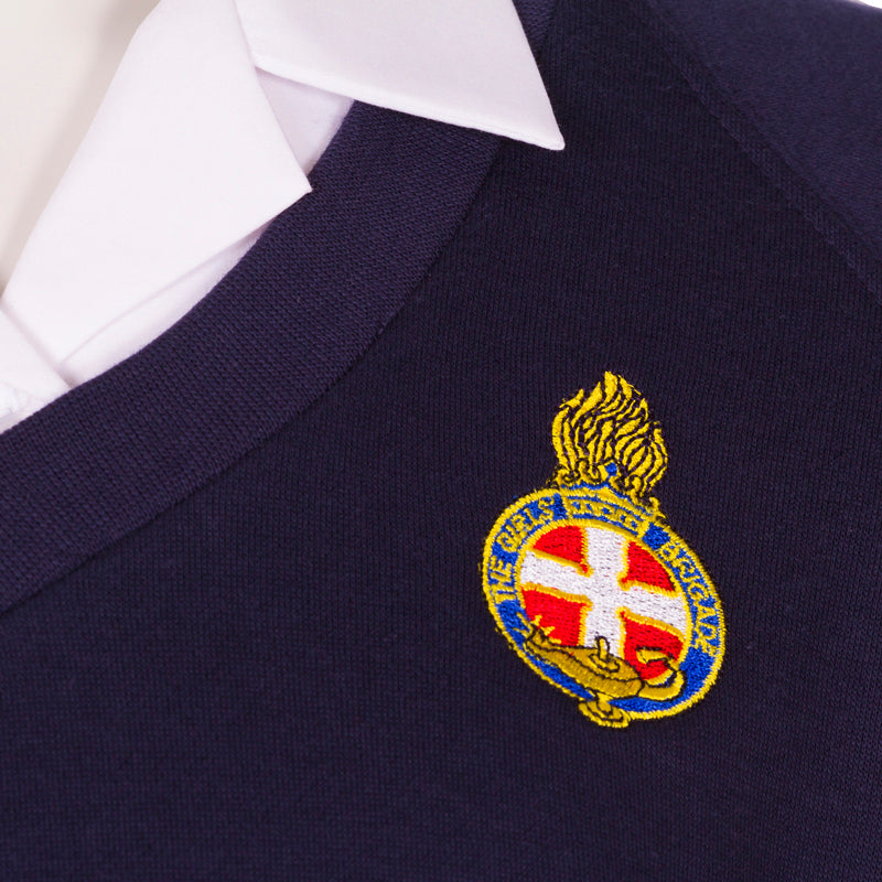 Old Fit Sweatshirt Navy V Neck