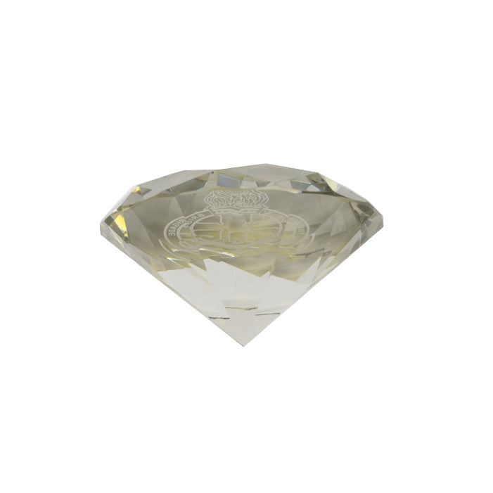 Engraved Belfast Crystal Paperweight