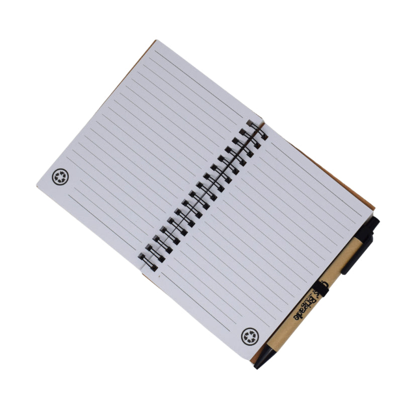 A6 Natural Notebook & Pen