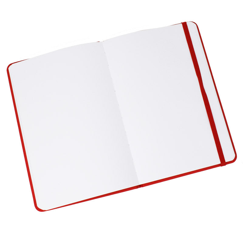A5 Red Hardback Notebook (Plain Pages)