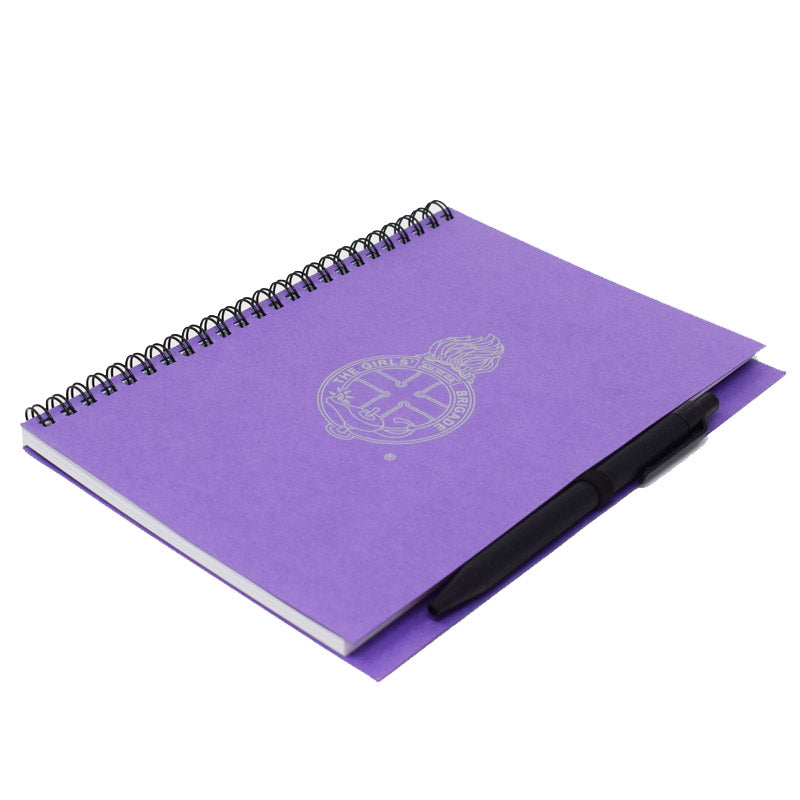 A5 Purple Notebook & Pen