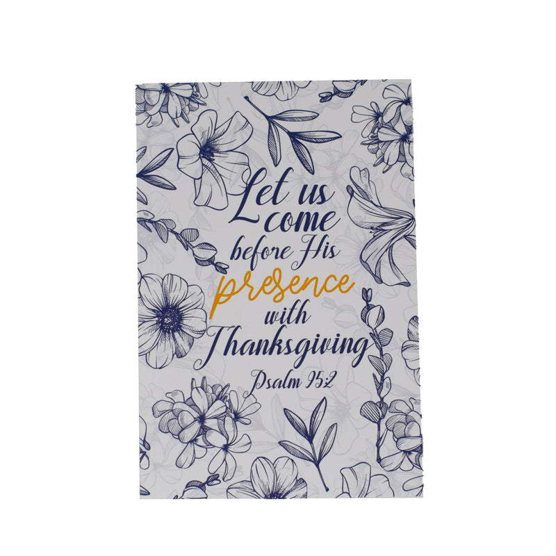 A6 Notebook Let Us Come Before His Presence