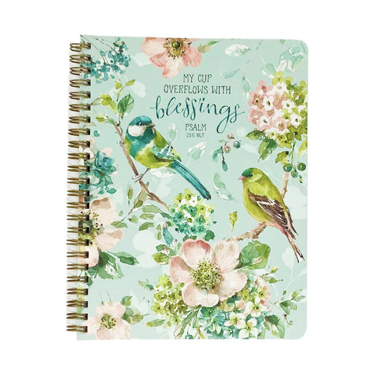 A5 Spiral Journal My Cup Overflows