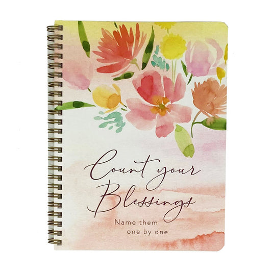 A5 Spiral Journal Count Your Blessings