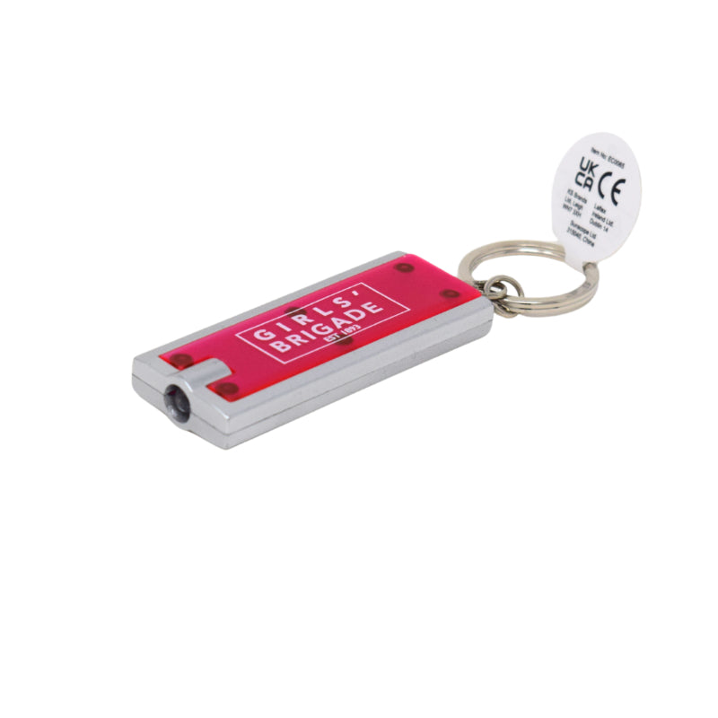 Pink Torch Keyring