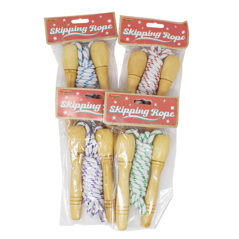 2m Wood Handled Skipping Rope