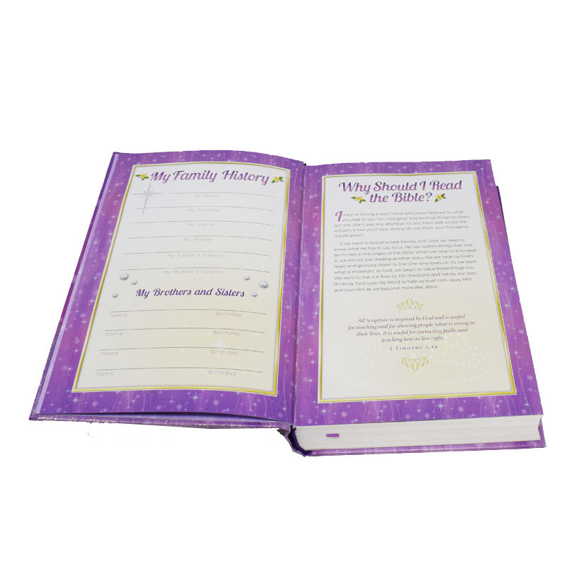 ICB Purple Pearl Princess Bible