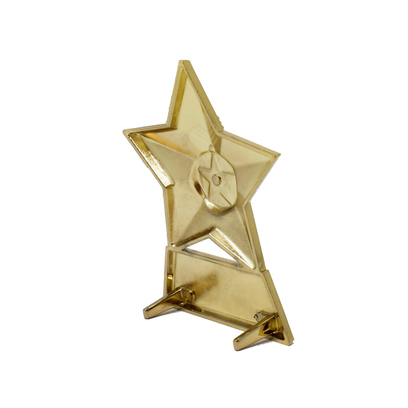 Gold Metal Star Plaque 12cm (AP001G)