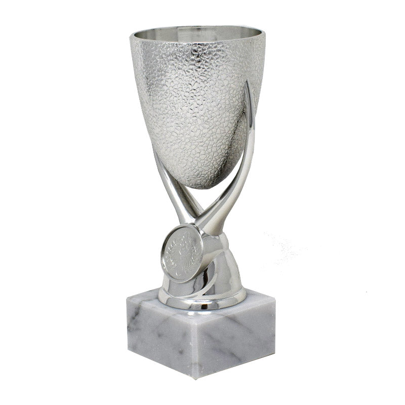 Silver Textured Cup 16cm
