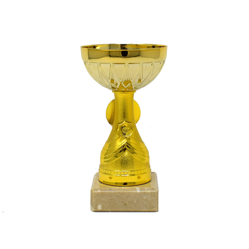 Gold Double Cup Trophy 12.5cm