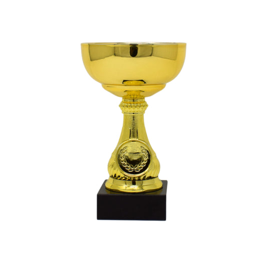 Gold Trophy Cup With Black Base 13.5cm