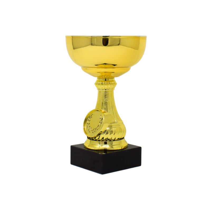 Gold Trophy Cup With Black Base 13.5cm