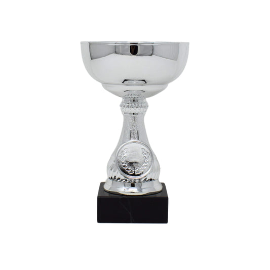 Silver Trophy Cup With Black Base 13.5cm