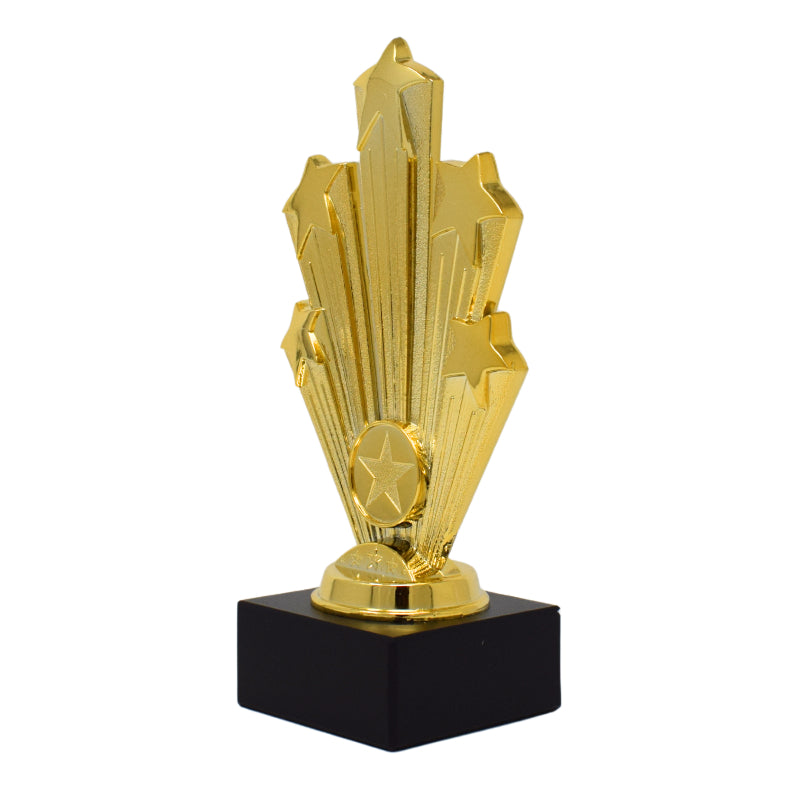 Gold Fanfare Award With Black Base 18.5cm