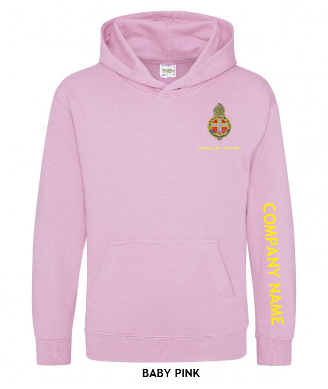 Girl's Hoodie With GB Crest (Print On Sleeve)
