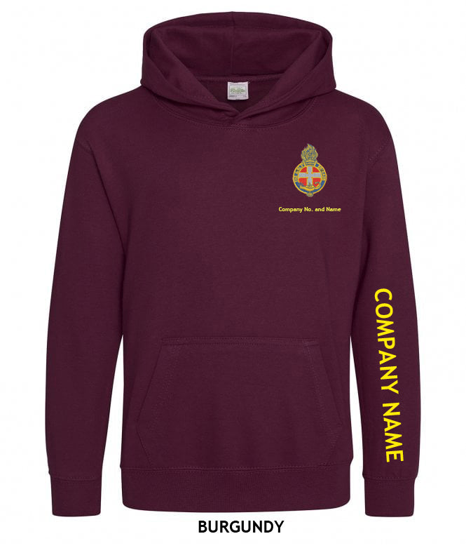 Girl's Hoodie With GB Crest (Print On Sleeve)
