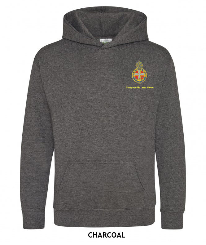 Girl's Hoodie With GB Crest (Print On Back)