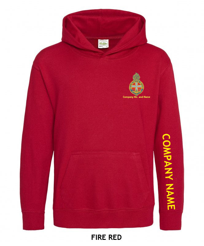 Girl's Hoodie With GB Crest (Print On Sleeve)
