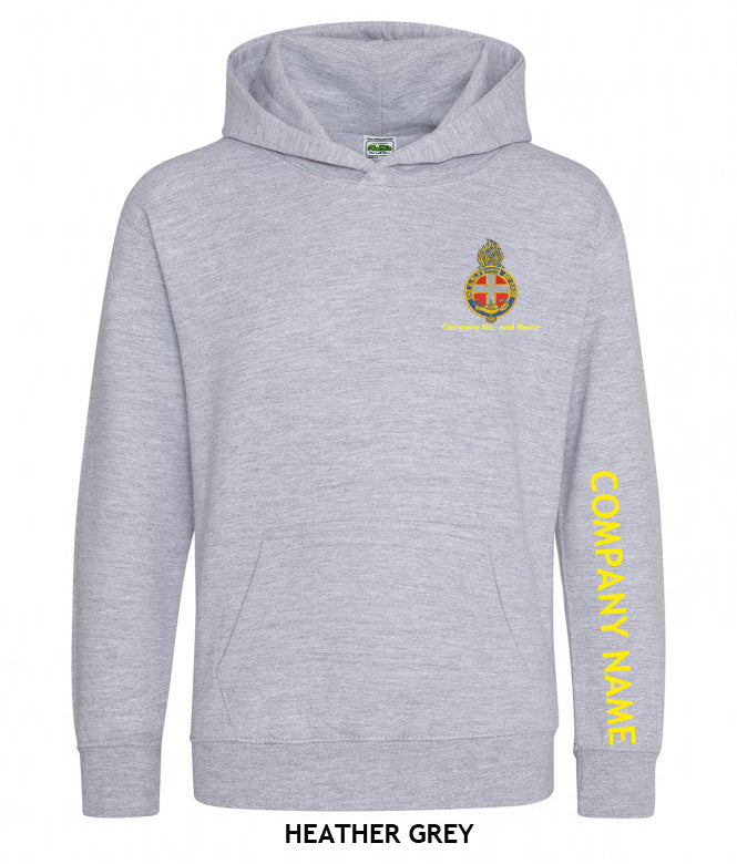 Girl's Hoodie With GB Crest (Print On Sleeve)