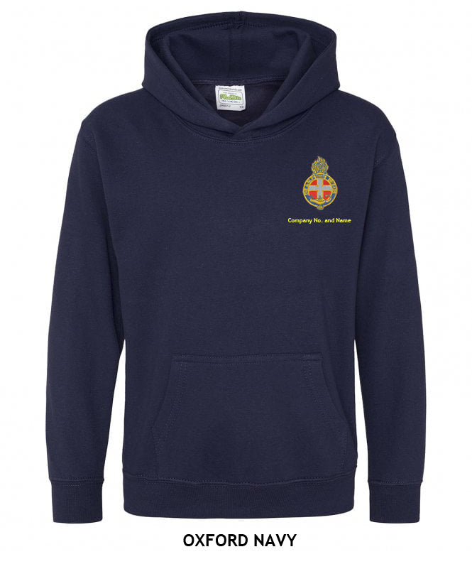 Girl's Hoodie With GB Crest (Print On Back)