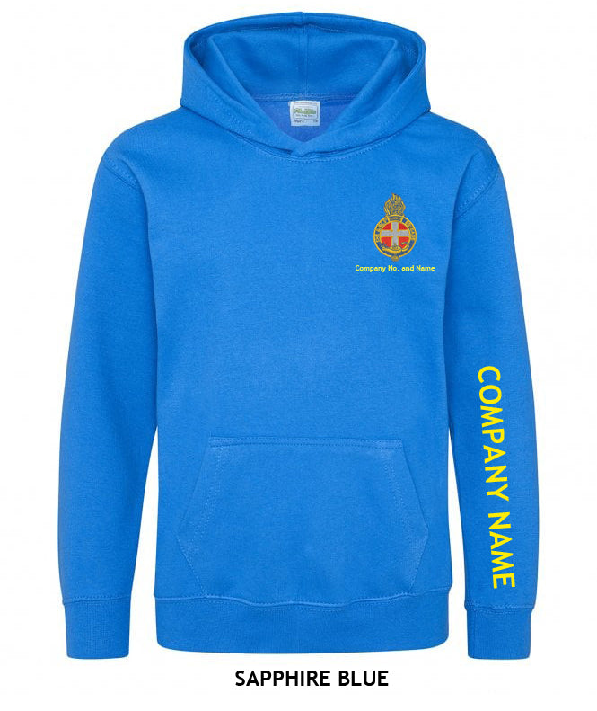 Girl's Hoodie With GB Crest (Print On Sleeve)