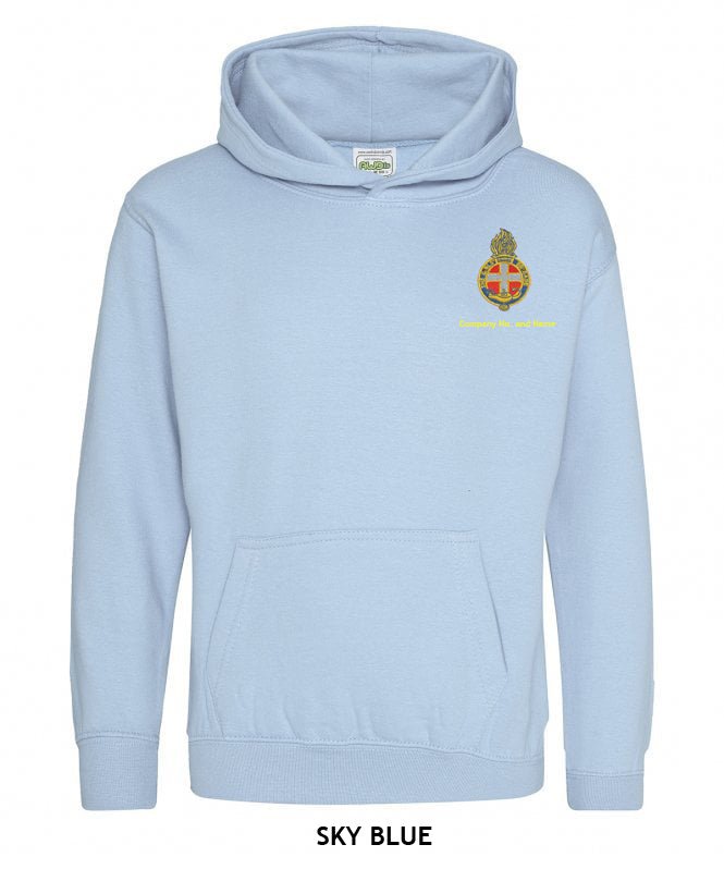 Girl's Hoodie With GB Crest (Print On Back)