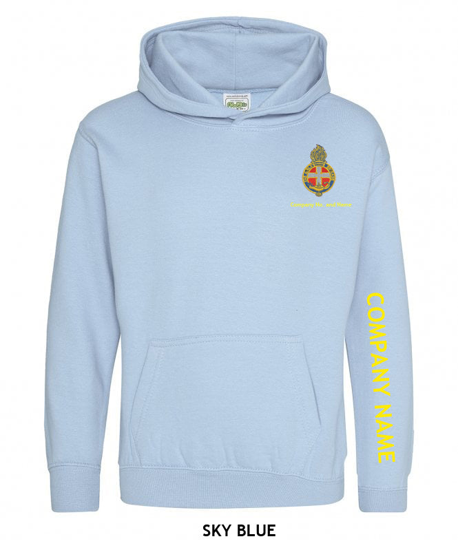 Girl's Hoodie With GB Crest (Print On Sleeve)