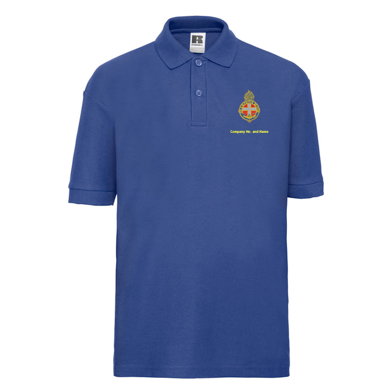 Girl's Coloured Polo With GB Crest