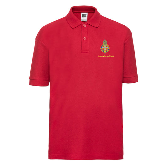 Girl's Coloured Polo With GB Crest