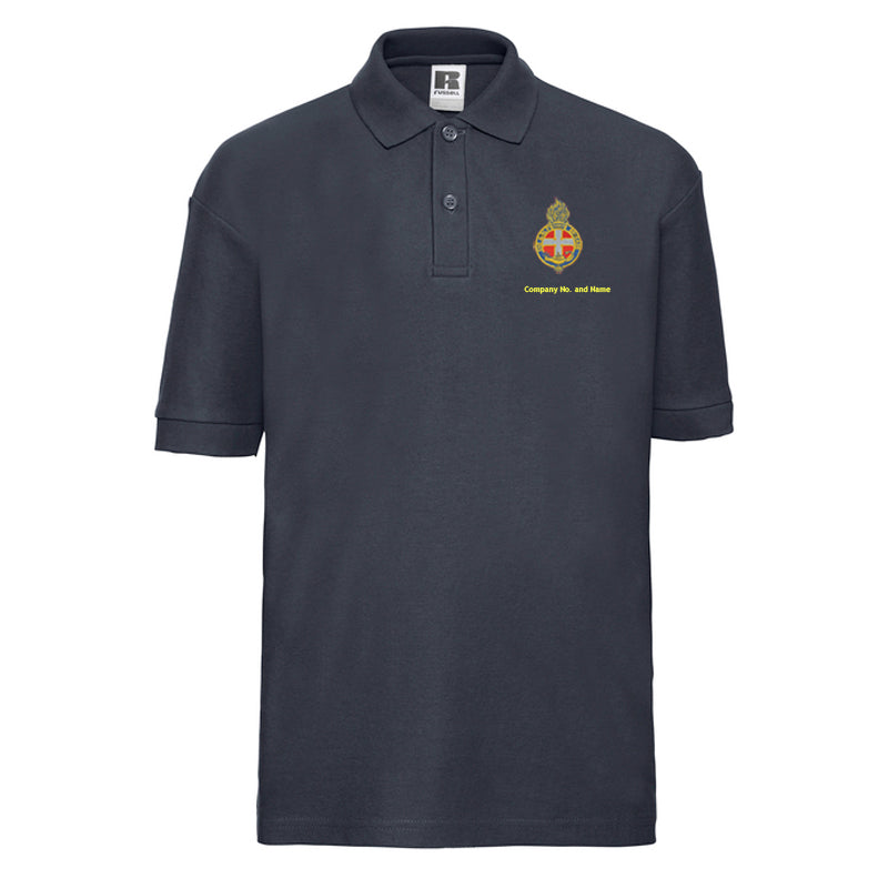Girl's Coloured Polo With GB Crest