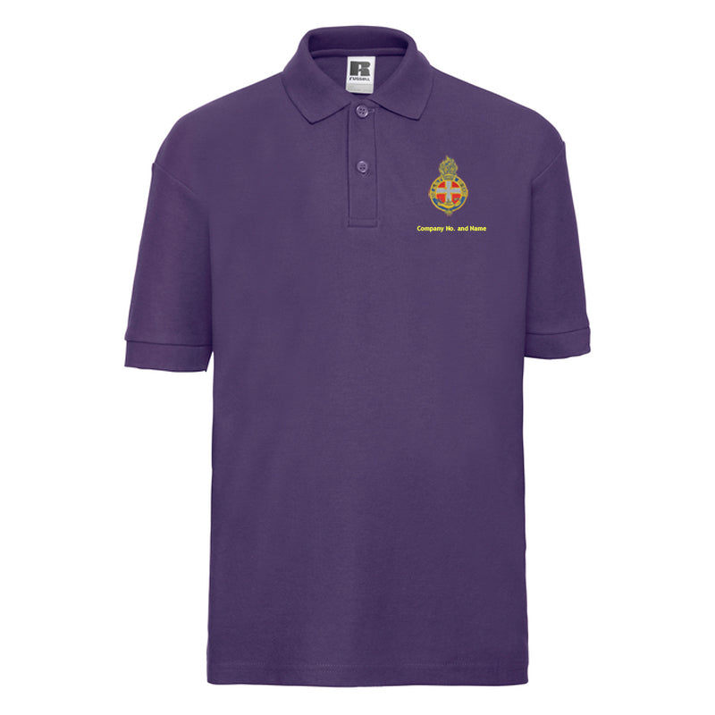 Girl's Coloured Polo With GB Crest