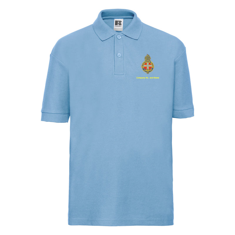 Girl's Coloured Polo With GB Crest