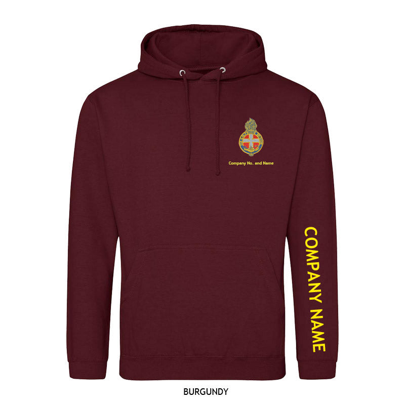 Hoodie With GB Crest (Print On Sleeve)