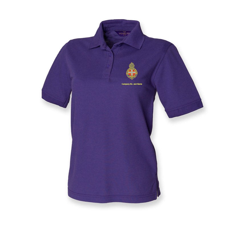 Coloured Polo Ladies Fit With GB Crest