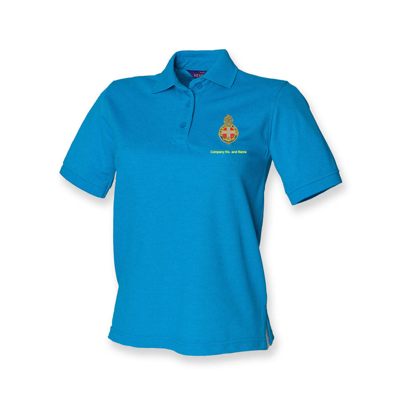 Coloured Polo Ladies Fit With GB Crest