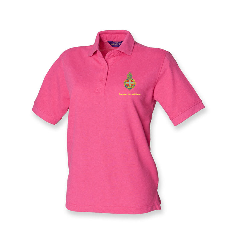 Coloured Polo Ladies Fit With GB Crest