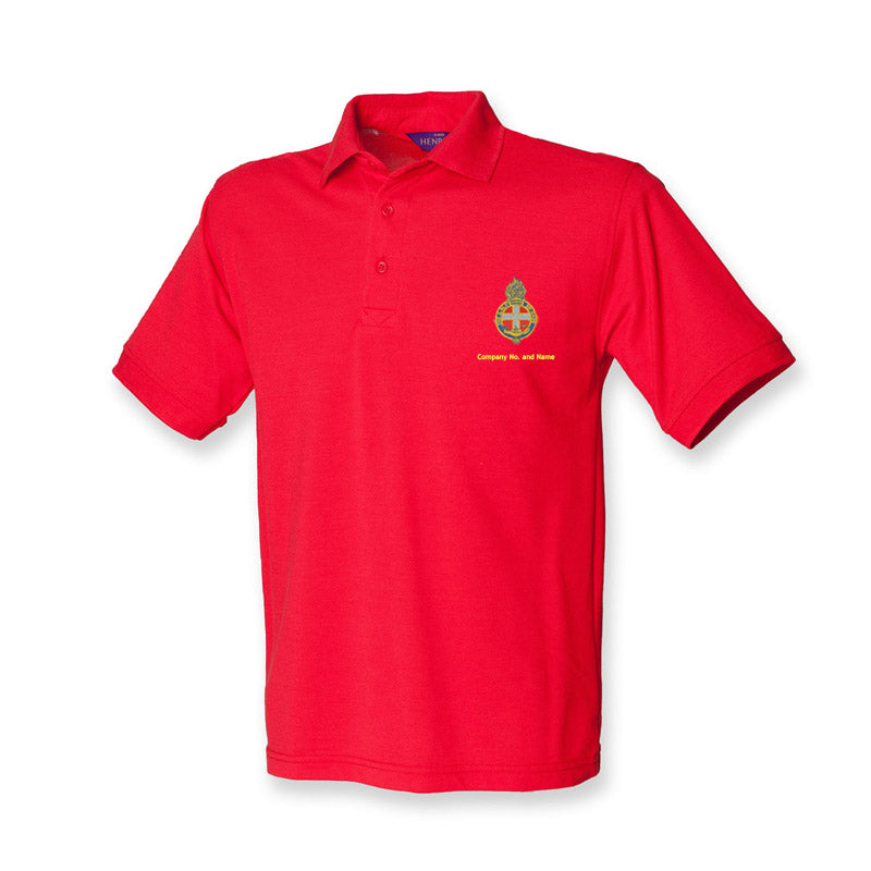 Coloured Polo Regular Fit With GB Crest