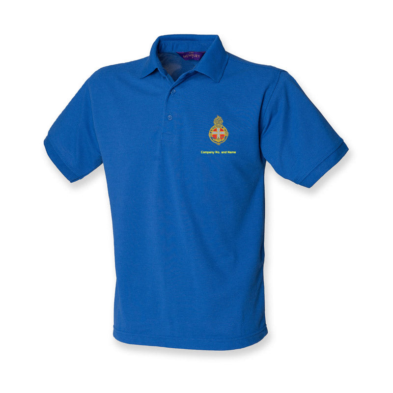 Coloured Polo Regular Fit With GB Crest