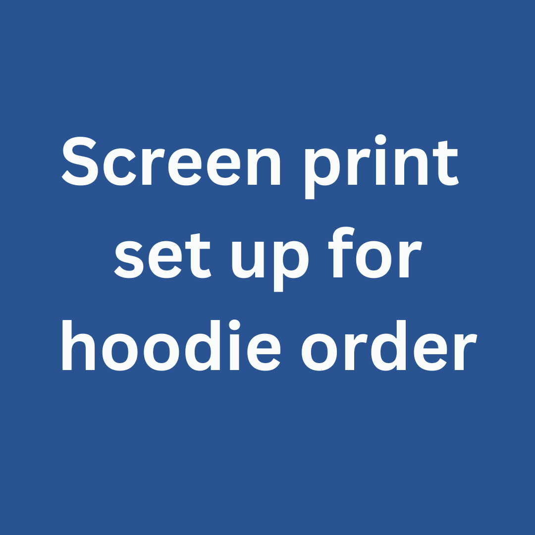 Screen Print Set Up For Hoodie Order