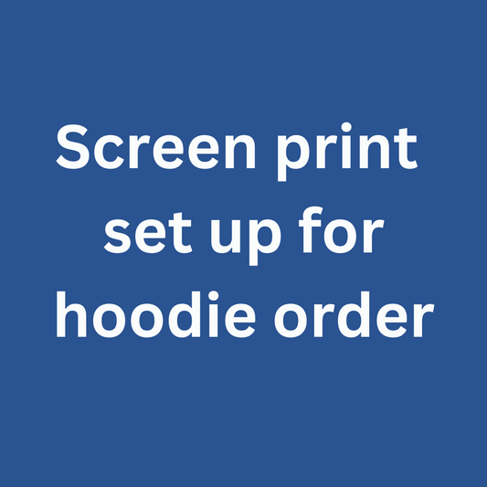 Screen Print Set Up For Hoodie Order