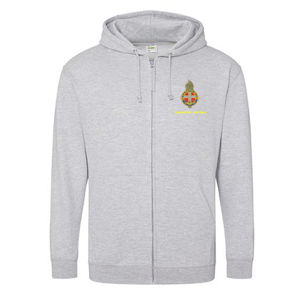 Zipped Hoodie With GB Crest