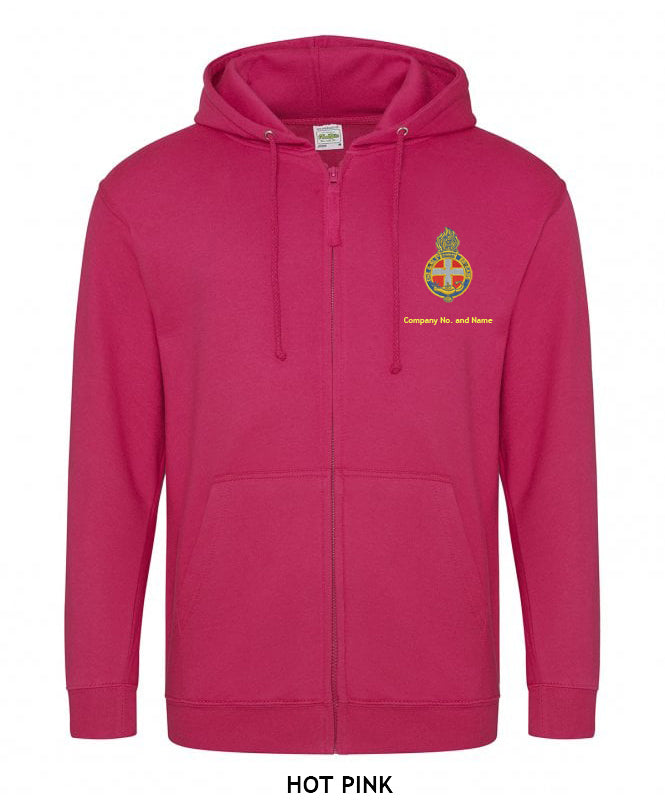 Zipped Hoodie With GB Crest